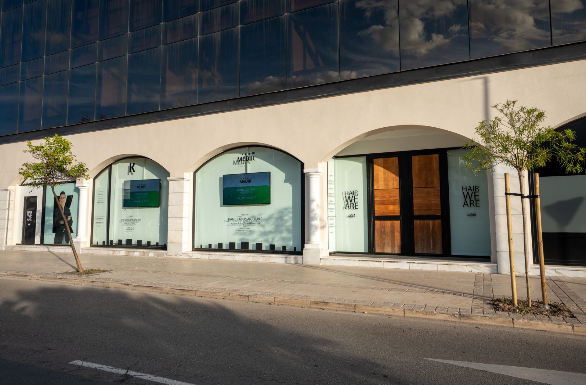 Clinic exterior arches
